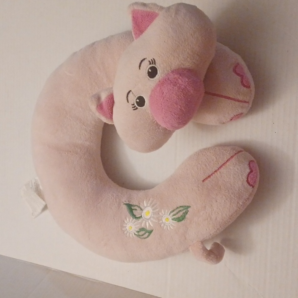 4/$40 Plush Pink Pig Neck Pillow